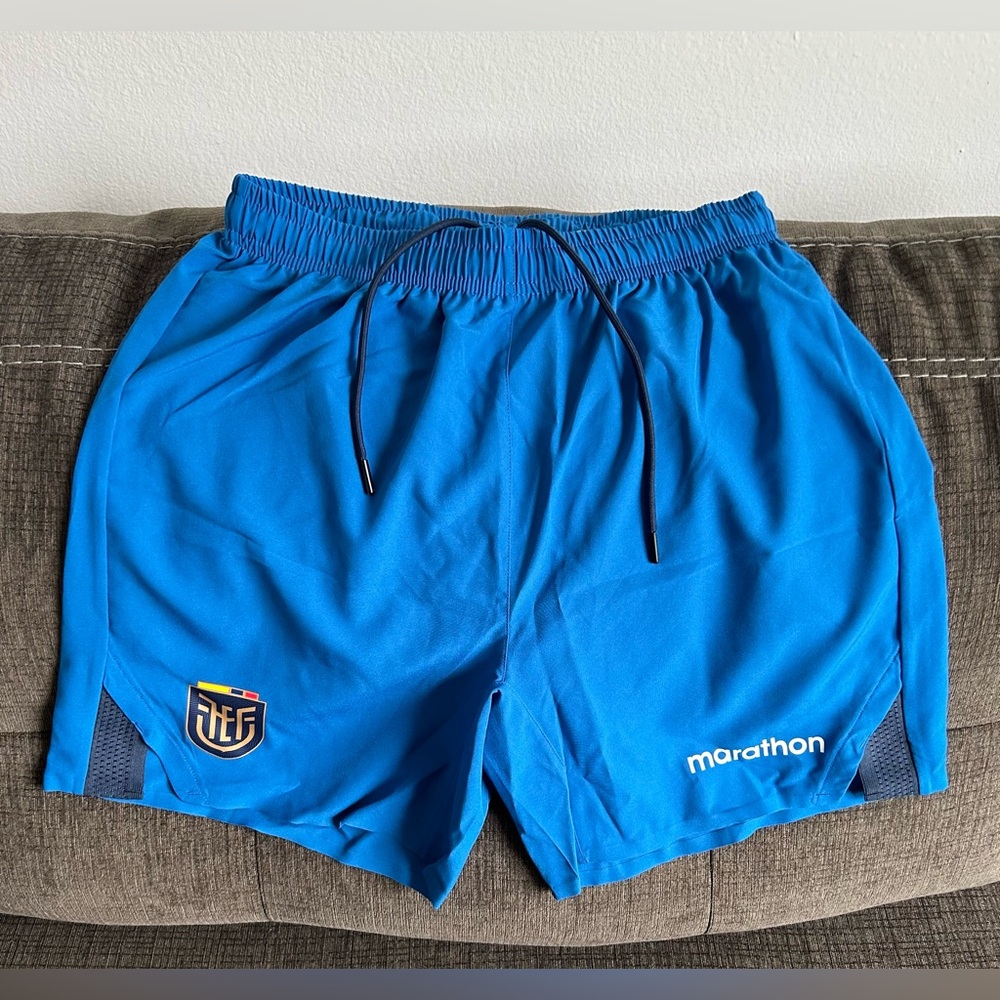 Marathon Authentic Ecuador National Soccer Team Blue Shorts Men’s Sz: M
